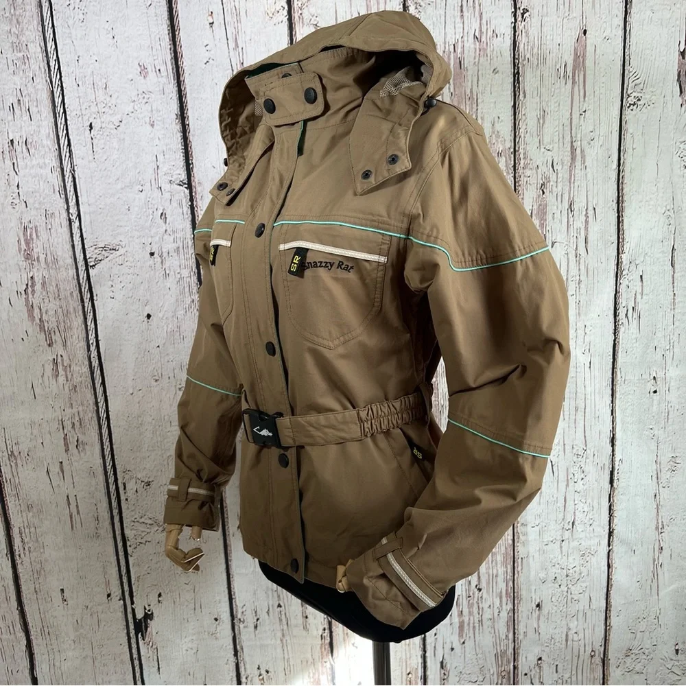 ๐HP๐ Vintage NEW NWOT NOS Snazzy Rat Norwegian Belted Winter Ski Jacket Small - Picture 7 of 16
